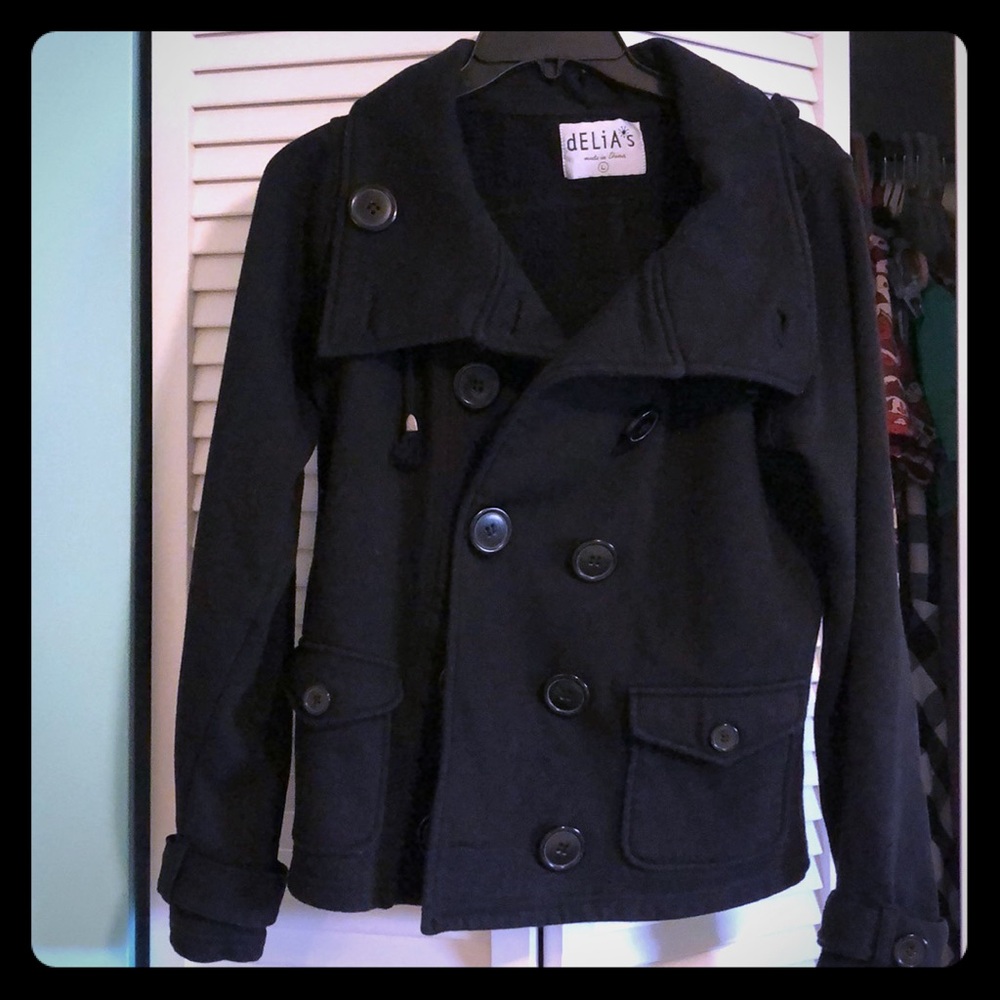 Delia*s pea coat 💜